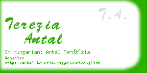 terezia antal business card